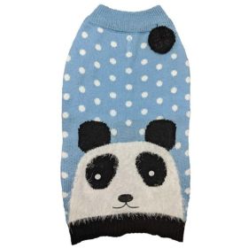 Fashion Pet Panda Dog Sweater Blue (Option: MEDIUM)