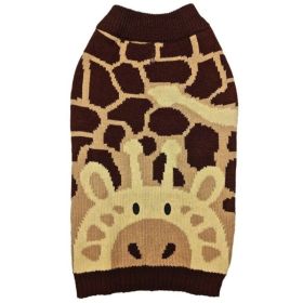 Fashion Pet Giraffe Dog Sweater Brown (Option: SMALL)