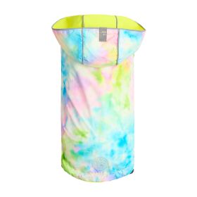 GF Pet Reversible Raincoat (Color: Neon Yellow / Tie Dye, size: xs)