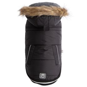 GF Pet Creekside Snowsuit (Color: Black, size: xs)
