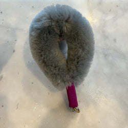 Shearling Fur Grip (Color: light gray)