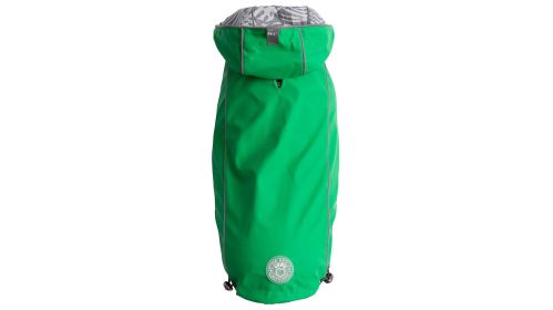 GF Pet Reversible Elasto-Fit Raincoat (Color: Green, size: xs)