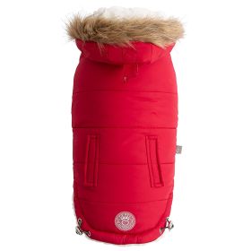 GF Pet Reversible Chalet Jacket (Color: Red, size: 2XL)